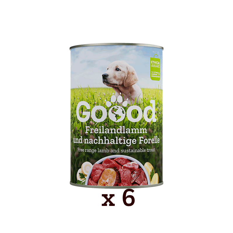 Goood Junior vådfoder - Frilandslam og ørred 6x400 g