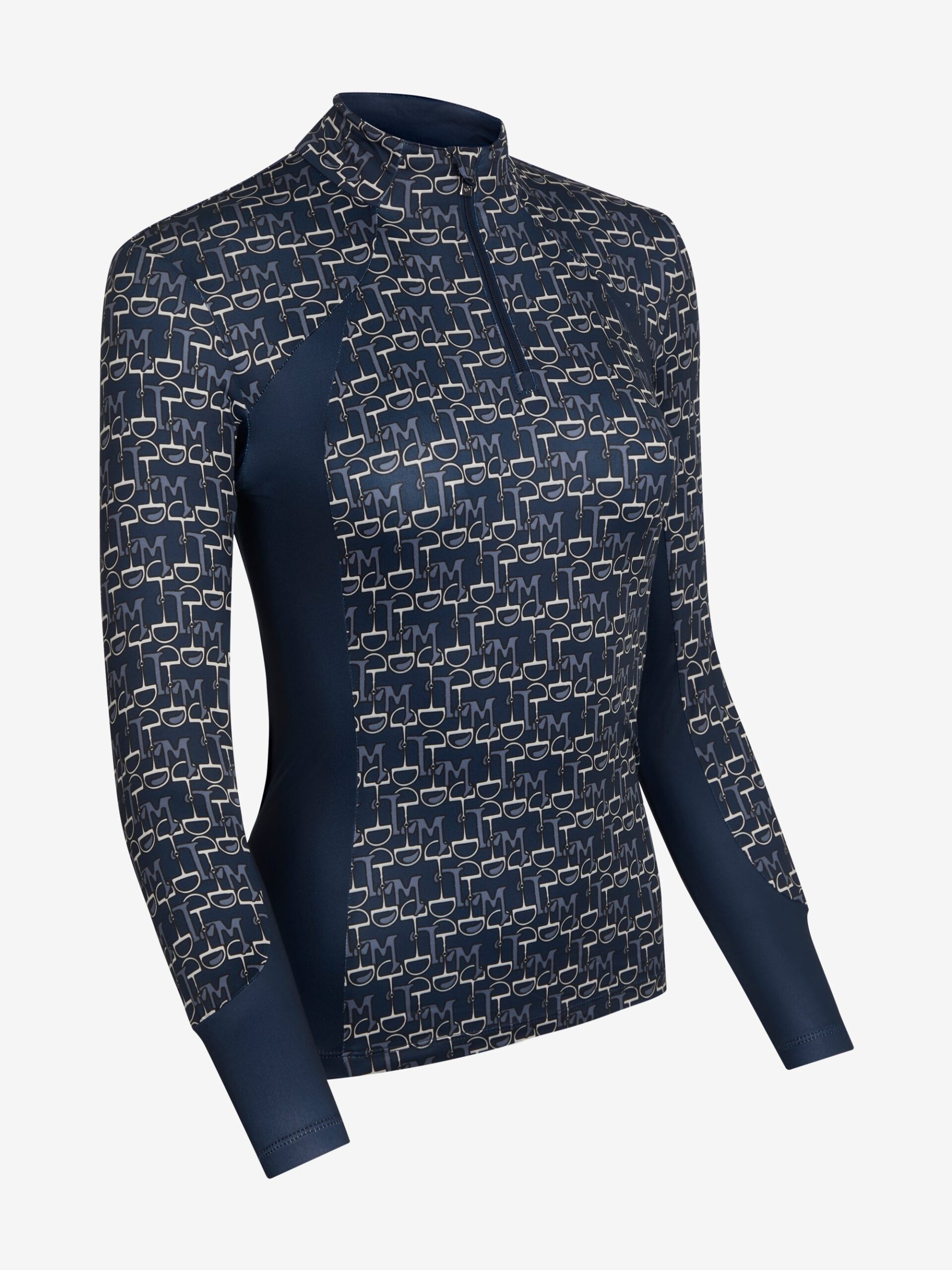 LANGÆRMET BLUSE FLORENCE - NAVY - 44