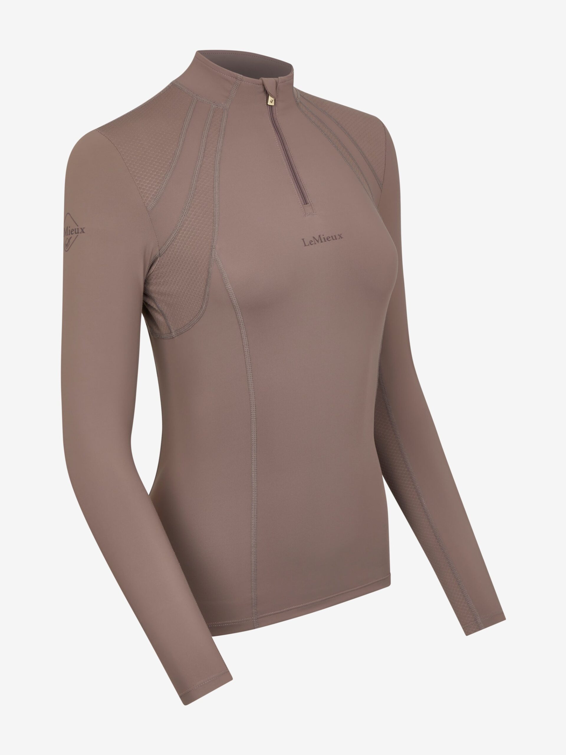 LANGÆRMET BLUSE MIA MESH - WALNUT - 42