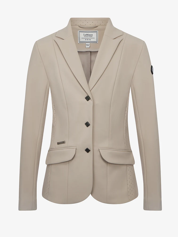 LEMIEUX YOUNG RIDER KENNEDY STÆVNEJAKKE - STONE - 11-12 år