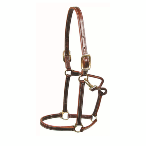 Walsh Showman lædergrime - Pony - Sort, 5