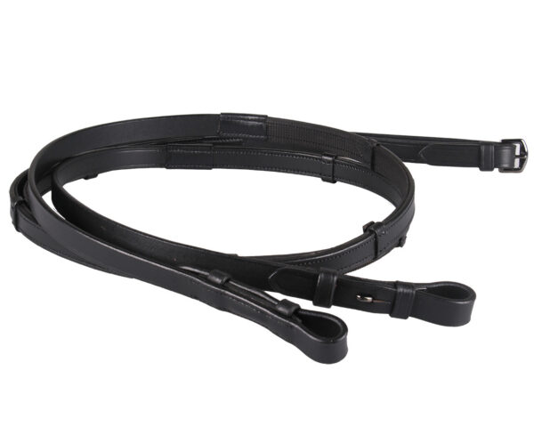 QHP ANTI-SLIP TØJLE MED STOPPERE - FULL - Sort