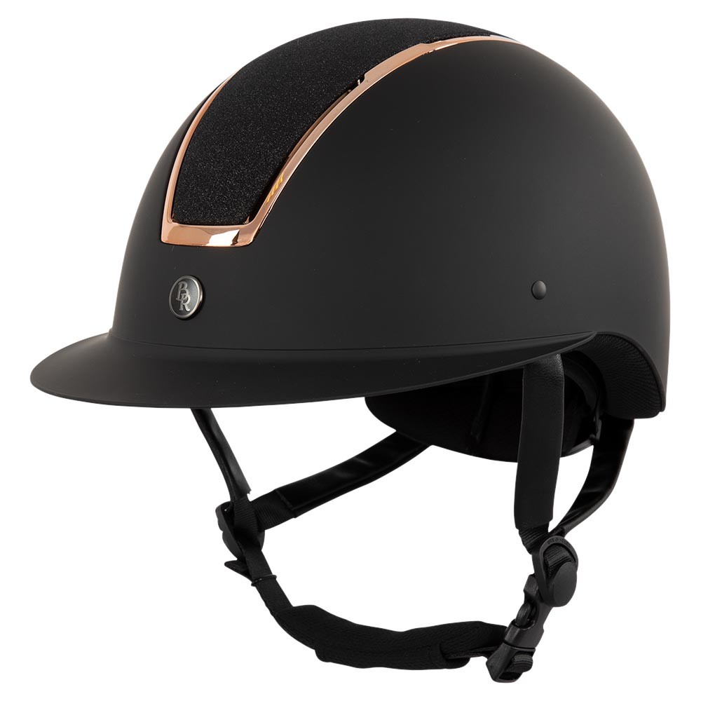BR Omega ridehjelm carbon sort/rosegold - 55-57 - Sort